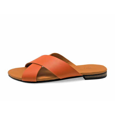 Women Sandals LS-10 Orange Nappa
